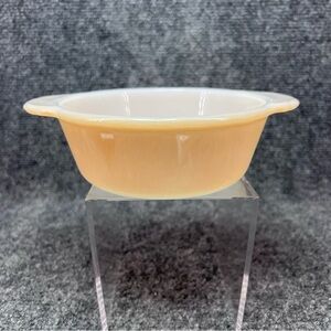 Anchor Hocking Fire King Peach Lustre 1 Pint (1/2 Quart) Dish Reverse Markings